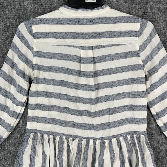 Lucky Brand‎ Shirt Womens Small Striped Buttons Casual Regular Long-Sleeve Top - Picture 4 of 12